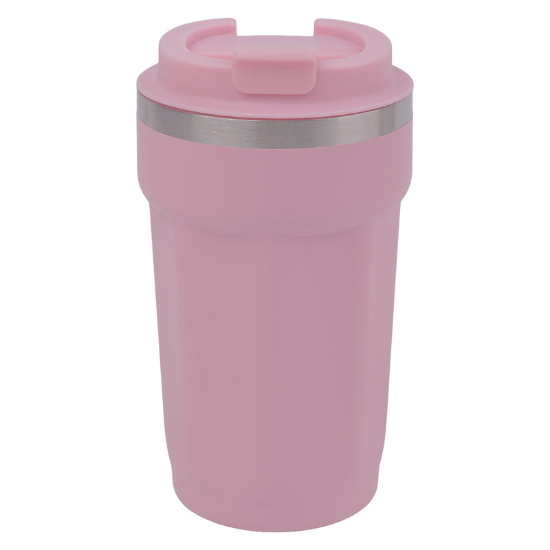 REGENT DOUBLE WALL STAINLESS STEEL TRAVEL MUG PINK, 510ML
