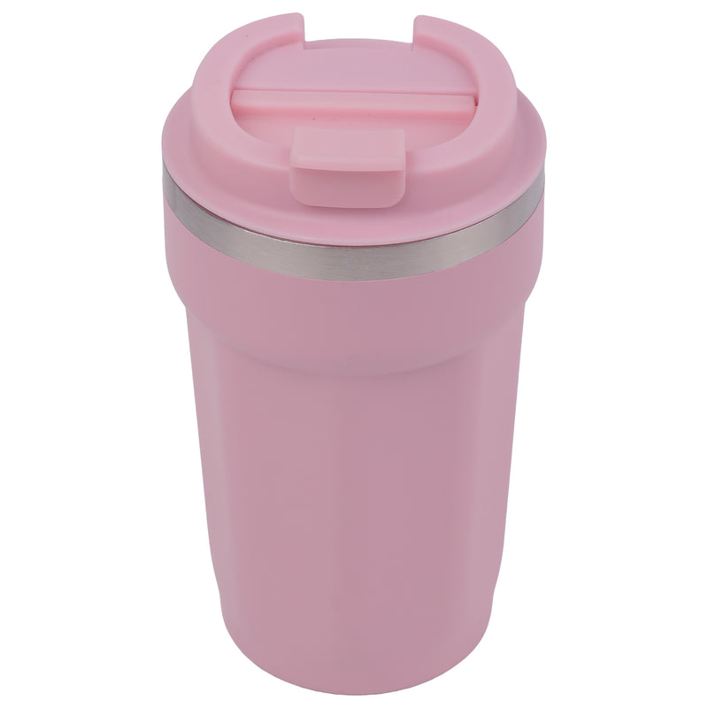 REGENT DOUBLE WALL STAINLESS STEEL TRAVEL MUG PINK, 510ML
