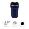 REGENT DOUBLE WALL STAINLESS STEEL TRAVEL MUG NAVY, 510ML