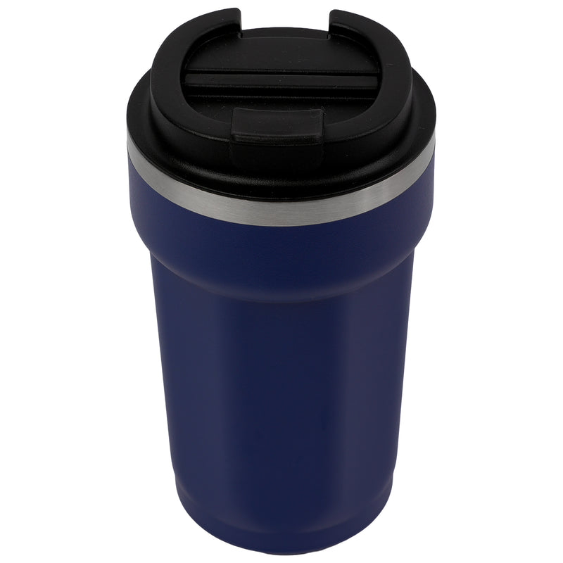 REGENT DOUBLE WALL STAINLESS STEEL TRAVEL MUG NAVY, 510ML