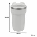 REGENT DOUBLE WALL STAINLESS STEEL TRAVEL MUG WHITE, 510ML
