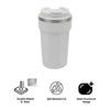 REGENT DOUBLE WALL STAINLESS STEEL TRAVEL MUG WHITE, 510ML