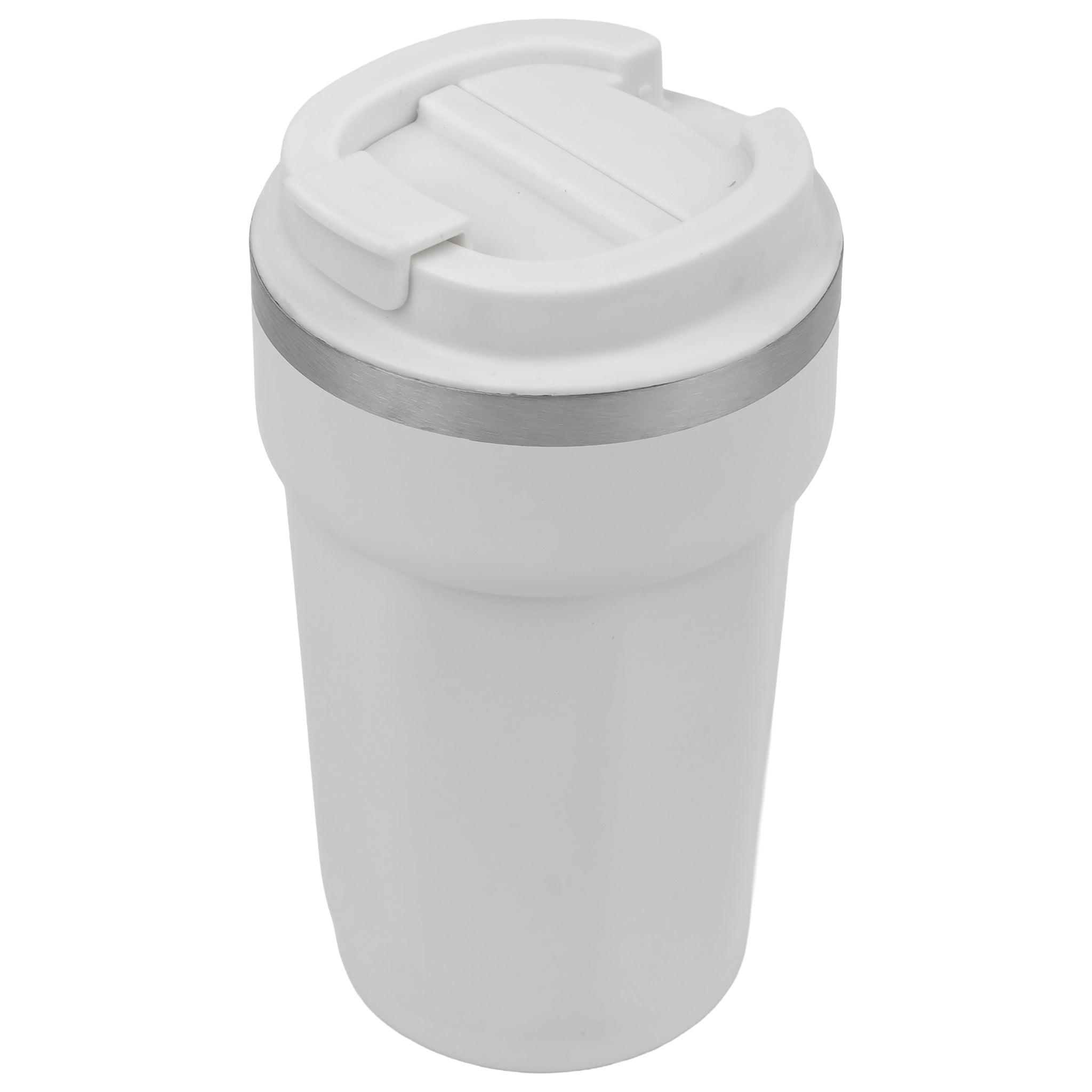 REGENT DOUBLE WALL STAINLESS STEEL TRAVEL MUG WHITE, 510ML