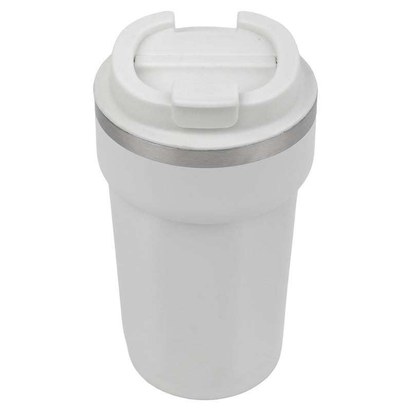 REGENT DOUBLE WALL STAINLESS STEEL TRAVEL MUG WHITE, 510ML