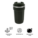 REGENT DOUBLE WALL STAINLESS STEEL TRAVEL MUG SAGE, 510ML