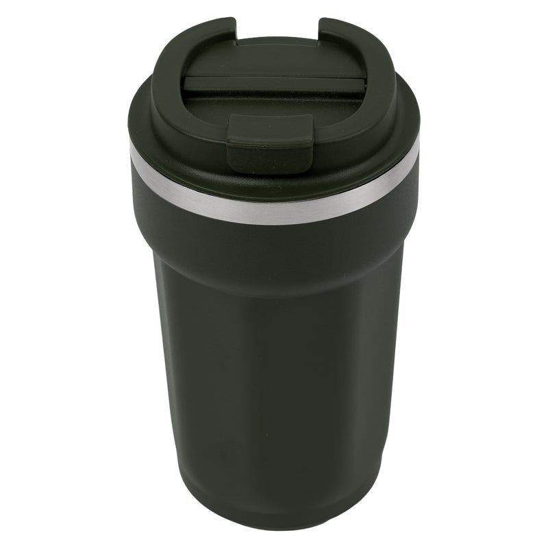 REGENT DOUBLE WALL STAINLESS STEEL TRAVEL MUG SAGE, 510ML
