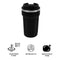 REGENT DOUBLE WALL STAINLESS STEEL TRAVEL MUG BLACK, 510ML