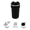 REGENT DOUBLE WALL STAINLESS STEEL TRAVEL MUG BLACK, 510ML