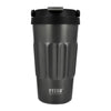 REGENT DOUBLE WALLED INSULATED TRAVEL MUG ST. STEEL AND PP PLASTIC LID GREY, 500ML