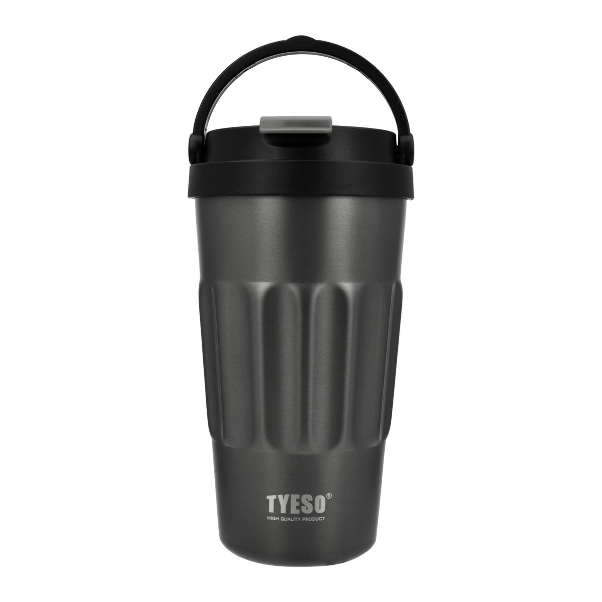 REGENT DOUBLE WALLED INSULATED TRAVEL MUG ST. STEEL AND PP PLASTIC LID GREY, 500ML