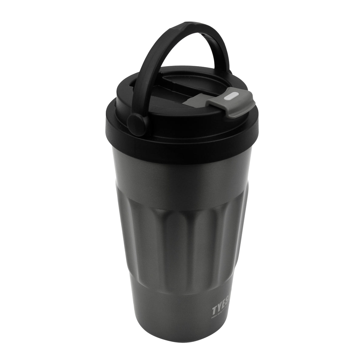 REGENT DOUBLE WALLED INSULATED TRAVEL MUG ST. STEEL AND PP PLASTIC LID GREY, 500ML