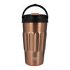 REGENT DOUBLE WALLED INSULATED TRAVEL MUG ST. STEEL AND PP PLASTIC LID BRONZE, 500ML