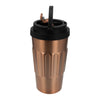 REGENT DOUBLE WALLED INSULATED TRAVEL MUG ST. STEEL AND PP PLASTIC LID BRONZE, 500ML