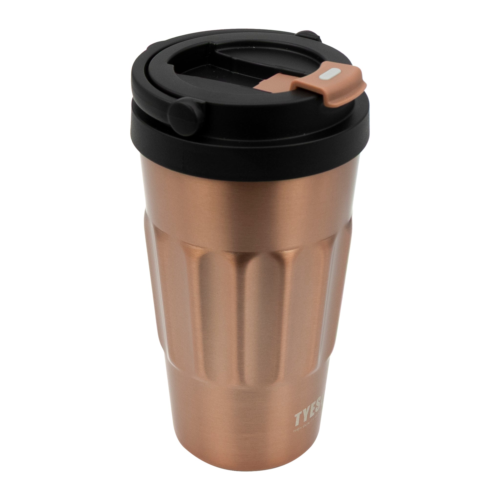 REGENT DOUBLE WALLED INSULATED TRAVEL MUG ST. STEEL AND PP PLASTIC LID BRONZE, 500ML