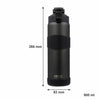 REGENT DOUBLE WALLED VACUUM INSULATED BOTTLE ST. STEEL, SILICONE AND PP PLASTIC GREY 900ML