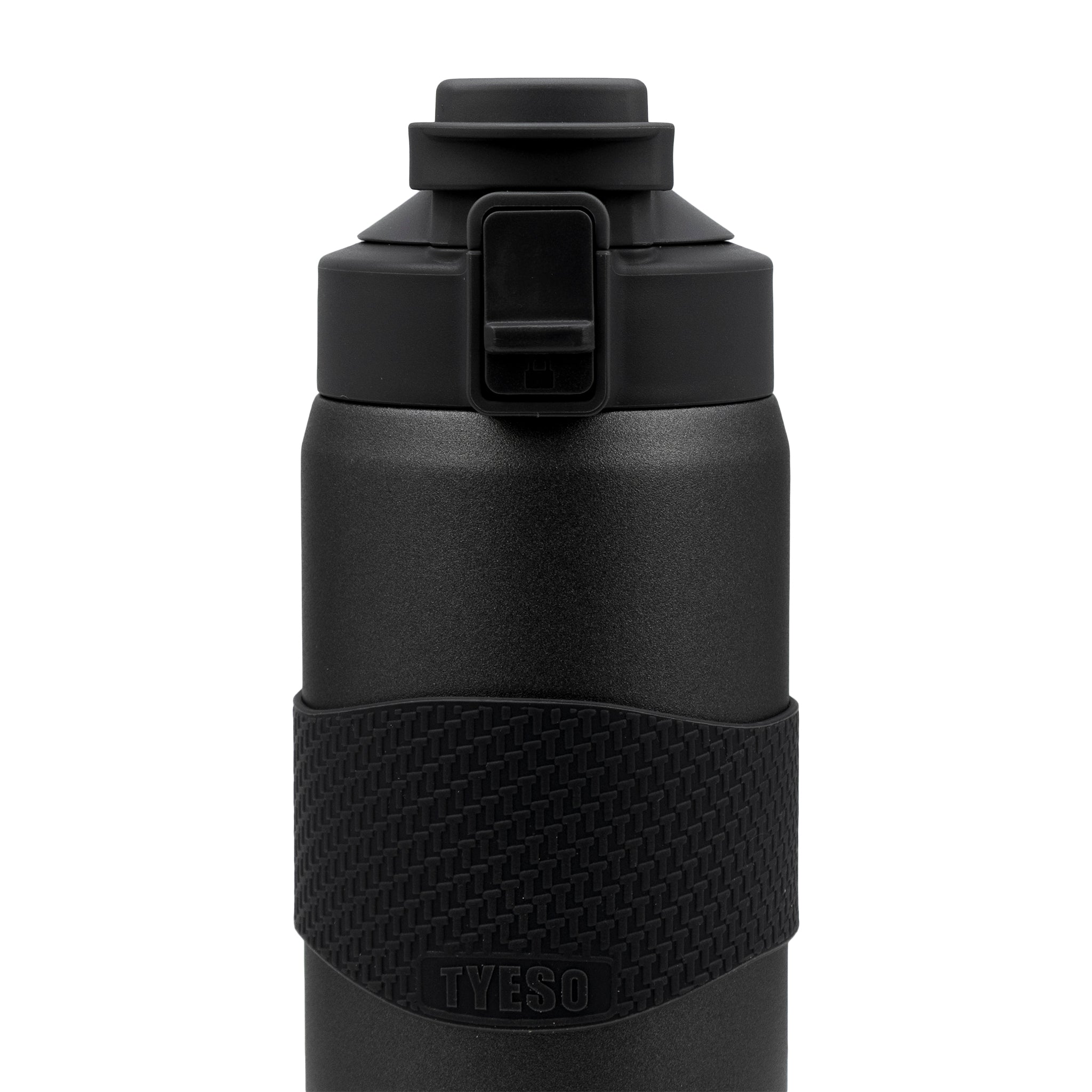 REGENT DOUBLE WALLED VACUUM INSULATED BOTTLE ST. STEEL, SILICONE AND PP PLASTIC GREY 900ML