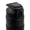 REGENT DOUBLE WALLED VACUUM INSULATED BOTTLE ST. STEEL, SILICONE AND PP PLASTIC GREY 900ML