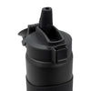 REGENT DOUBLE WALLED VACUUM INSULATED BOTTLE ST. STEEL, SILICONE AND PP PLASTIC GREY 900ML