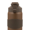 REGENT DOUBLE WALLED VACUUM INSULATED BOTTLE ST. STEEL, SILICONE AND PP PLASTIC BROWN, 900ML