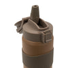 REGENT DOUBLE WALLED VACUUM INSULATED BOTTLE ST. STEEL, SILICONE AND PP PLASTIC BROWN, 900ML