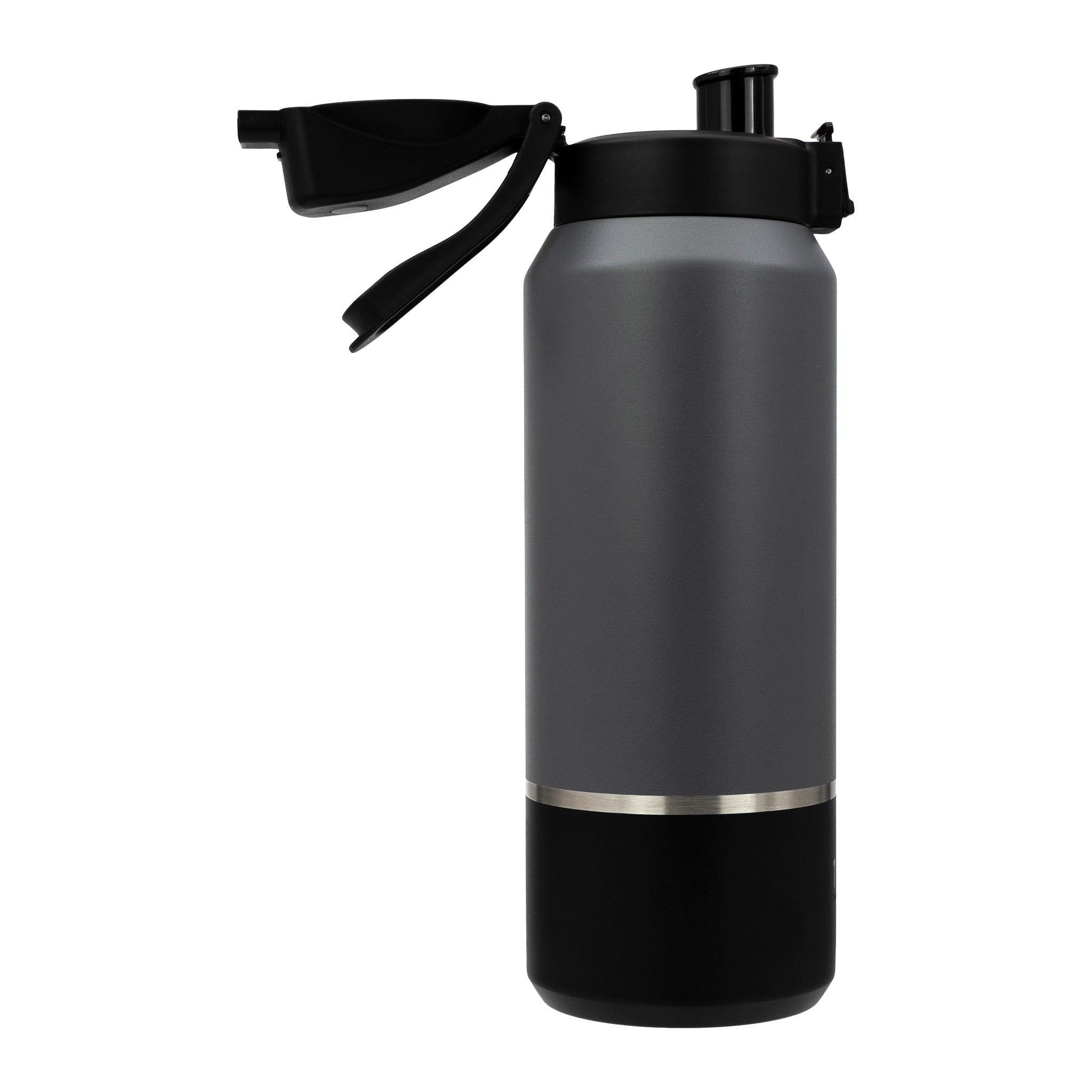 REGENT DOUBLE WALLED VACUUM INSULATED FLASK ST. STEEL AND PP PLASTIC GREY, 1.2L