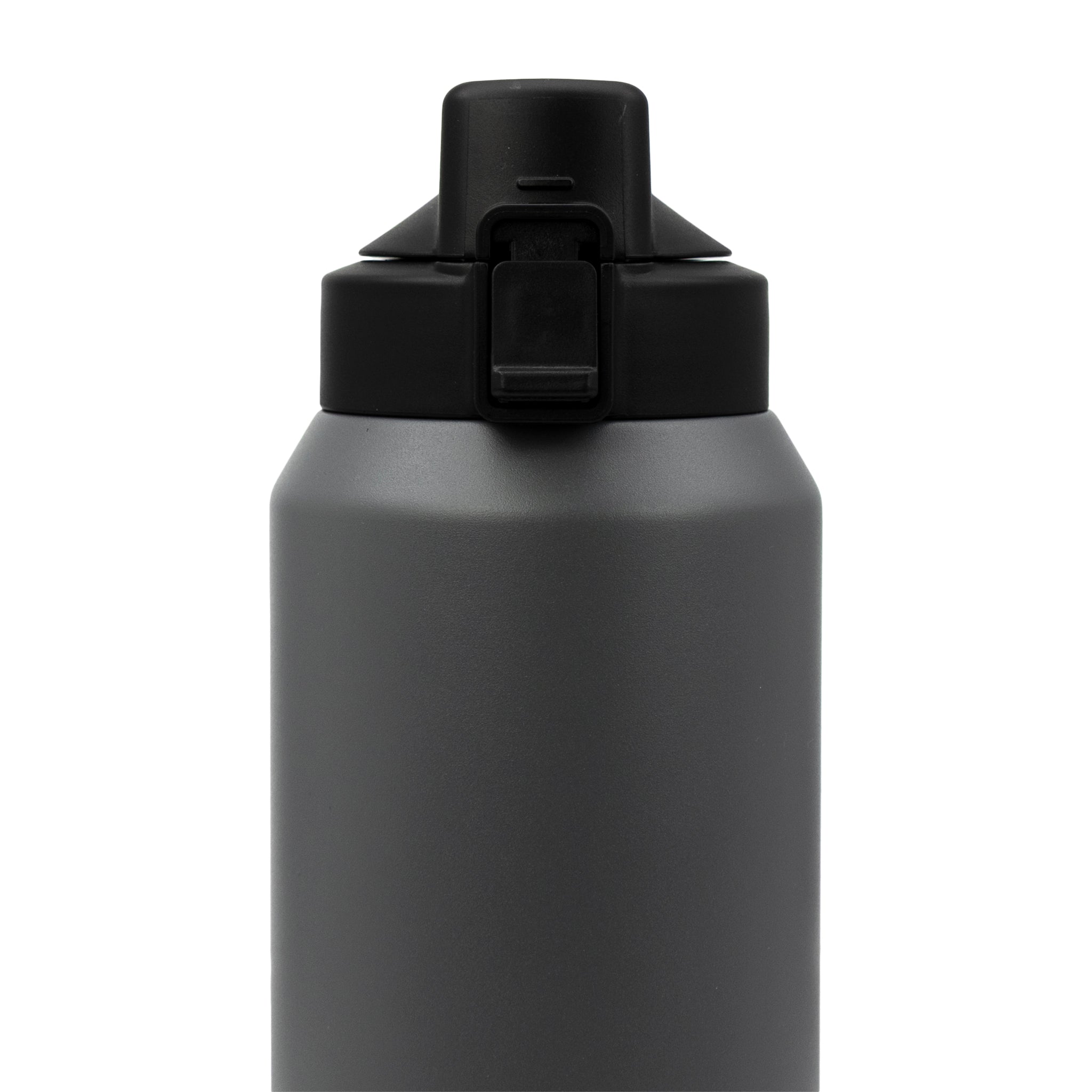 REGENT DOUBLE WALLED VACUUM INSULATED FLASK ST. STEEL AND PP PLASTIC GREY, 1.2L
