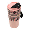 REGENT DOUBLE WALLED INSULATED TRAVEL MUG ST. STEEL AND PP PLASTIC PINK, 600ML