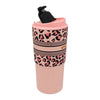 REGENT DOUBLE WALLED INSULATED TRAVEL MUG ST. STEEL AND PP PLASTIC PINK, 600ML