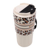REGENT DOUBLE WALLED INSULATED TRAVEL MUG ST. STEEL AND PP PLASTIC WHITE, 600ML
