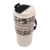 REGENT DOUBLE WALLED INSULATED TRAVEL MUG ST. STEEL AND PP PLASTIC WHITE, 600ML