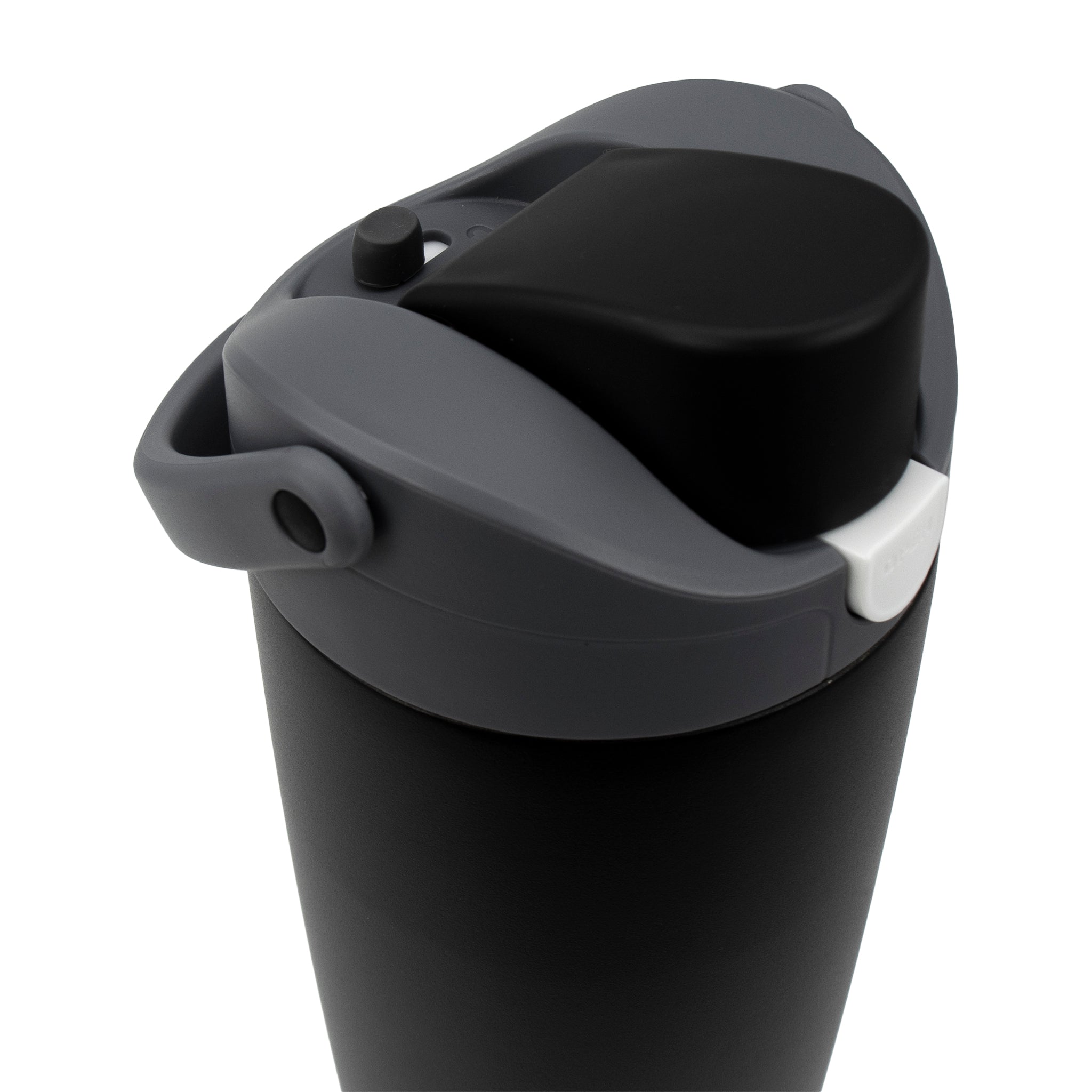 REGENT DOUBLE WALLED VACUUM INSULATED FLASK ST. STEEL AND PP PLASTIC BLACK, 900ML