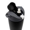 REGENT DOUBLE WALLED VACUUM INSULATED FLASK ST. STEEL AND PP PLASTIC BLACK, 900ML