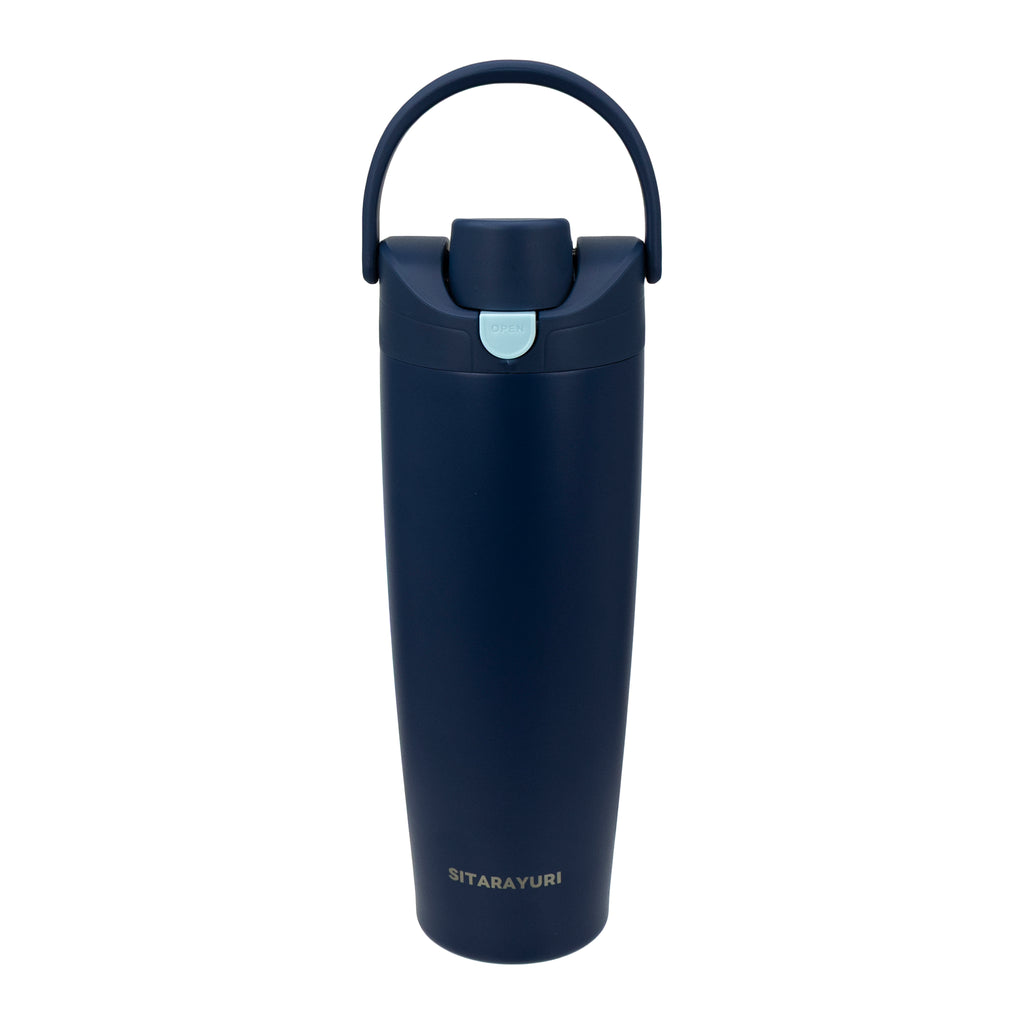 REGENT DOUBLE WALLED VACUUM INSULATED FLASK ST. STEEL AND PP PLASTIC BLUE, 900ML