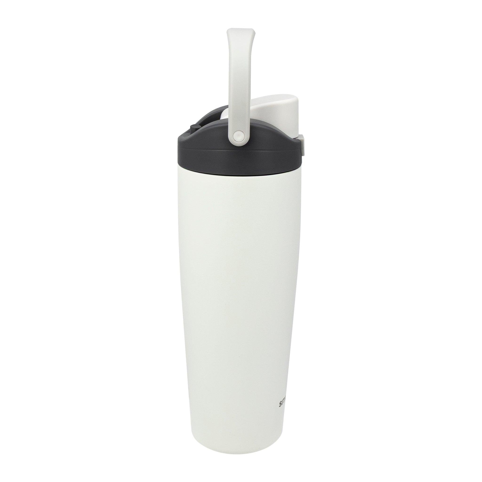 REGENT DOUBLE WALLED VACUUM INSULATED FLASK ST. STEEL AND PP PLASTIC WHITE, 900ML