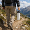 REGENT DOUBLE WALLED VACUUM INSULATED FLASK ST. STEEL AND PP PLASTIC WHITE, 900ML