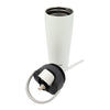 REGENT DOUBLE WALLED VACUUM INSULATED FLASK ST. STEEL AND PP PLASTIC WHITE, 900ML