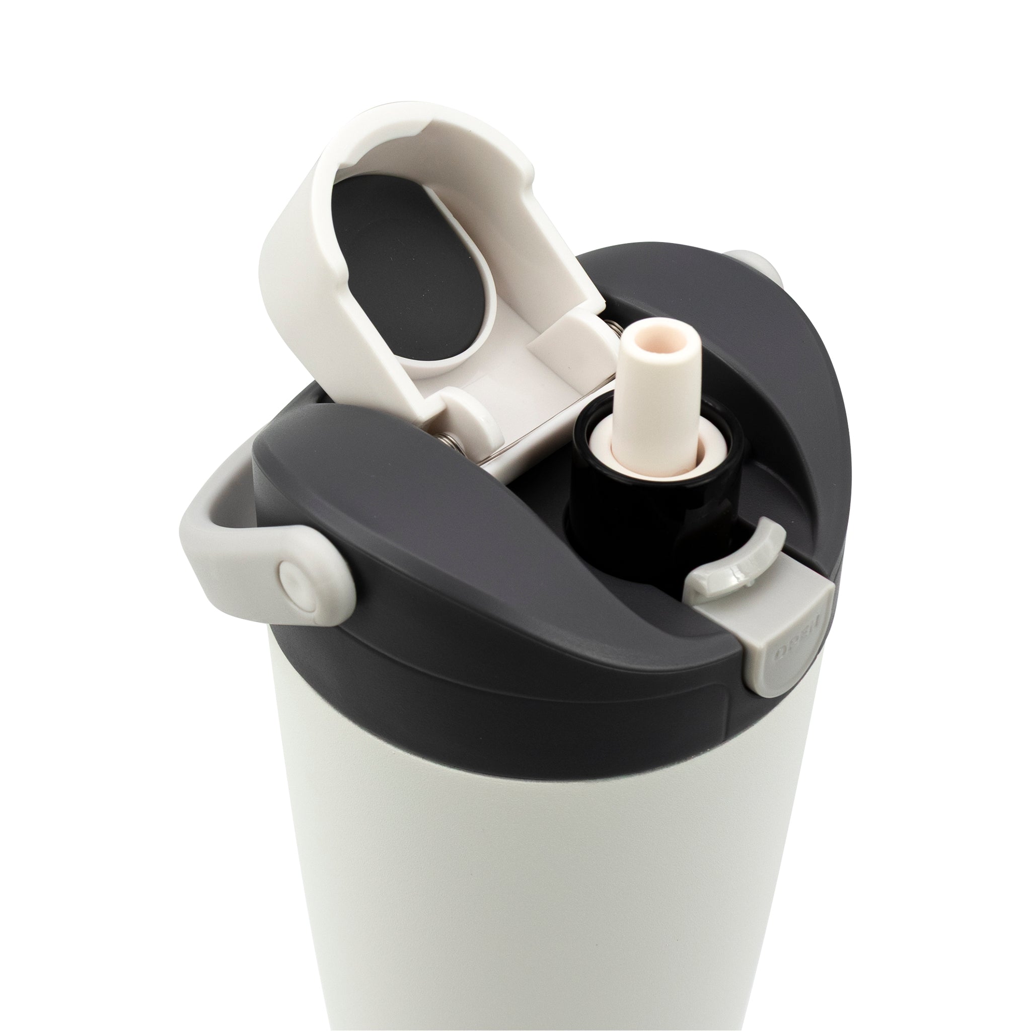 REGENT DOUBLE WALLED VACUUM INSULATED FLASK ST. STEEL AND PP PLASTIC WHITE, 900ML