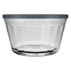 NADIR AMERICANO XL BOWL WITH 3 COLOURED PLASTIC LIDS, 1L