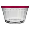 NADIR AMERICANO XL BOWL WITH 3 COLOURED PLASTIC LIDS, 1L