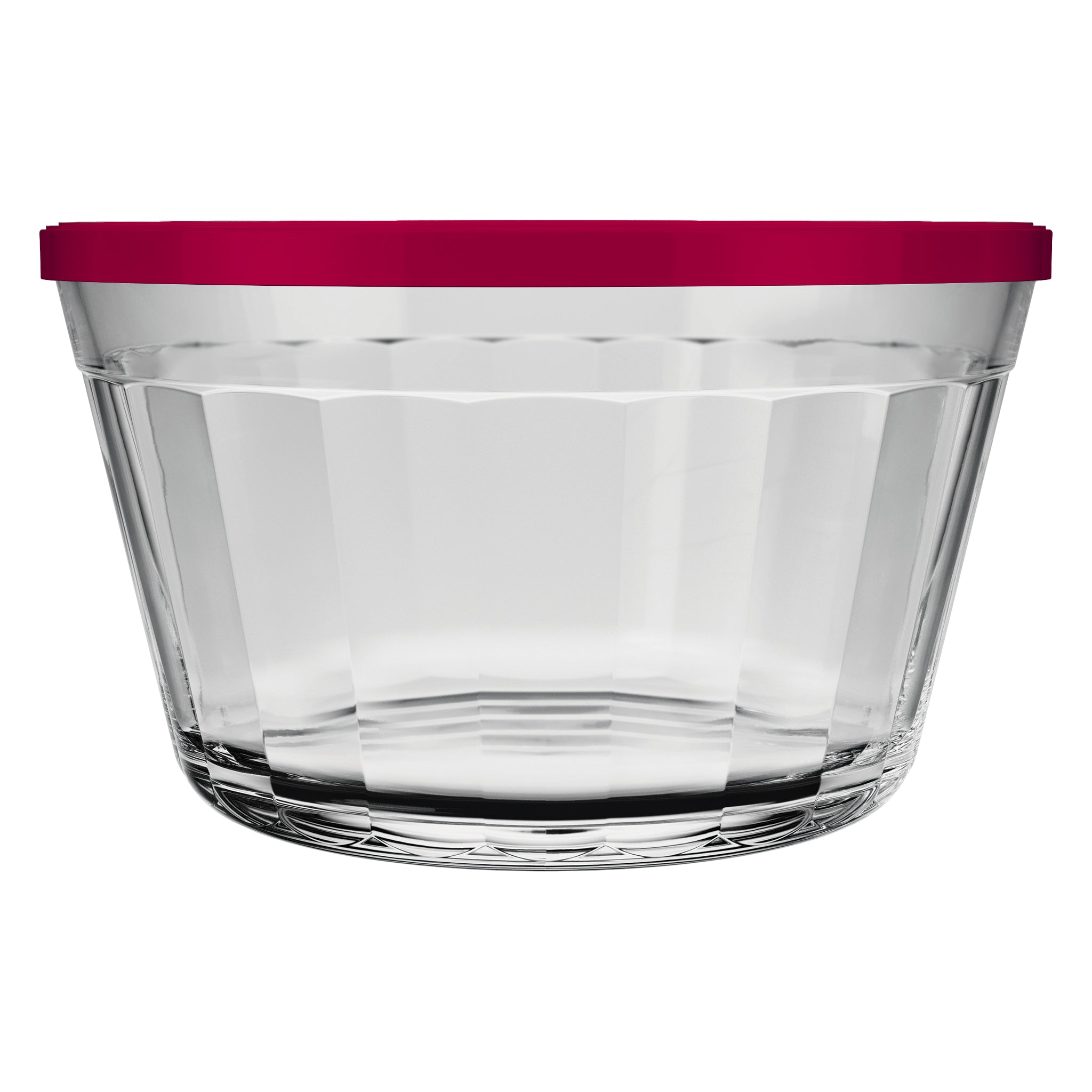 NADIR AMERICANO XL BOWL WITH 3 COLOURED PLASTIC LIDS, 1L