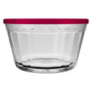 NADIR AMERICANO XL BOWL WITH 4 COLOURED PLASTIC LIDS, 1LT