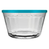 NADIR AMERICANO XL BOWL WITH 4 COLOURED PLASTIC LIDS, 1LT