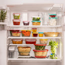 NADIR AMERICANO XL BOWL WITH 4 COLOURED PLASTIC LIDS, 1LT