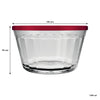 NADIR AMERICANO XL BOWL WITH 3 COLOURED PLASTIC LIDS, 1L