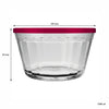 NADIR AMERICANO XL BOWL WITH 3 COLOURED PLASTIC LIDS, 1L