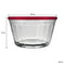 NADIR AMERICANO XL BOWL WITH 4 COLOURED PLASTIC LIDS, 1LT