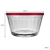 NADIR AMERICANO XL BOWL WITH 4 COLOURED PLASTIC LIDS, 1LT
