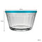 NADIR AMERICANO XL BOWL WITH 4 COLOURED PLASTIC LIDS, 1LT