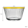NADIR AMERICANO XL BOWL WITH 4 COLOURED PLASTIC LIDS, 1LT