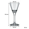 NADIR DONNA STEMMED LIQUEUR GLASS, 65ML